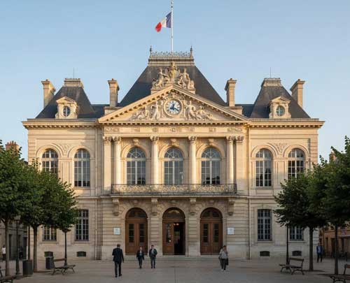 Façade d'un bâtiment administratif public